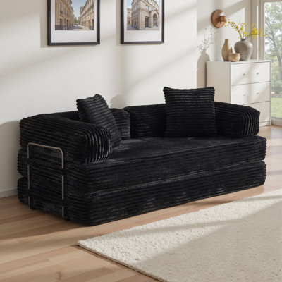 2 Seat Black Sofas | Wayfair